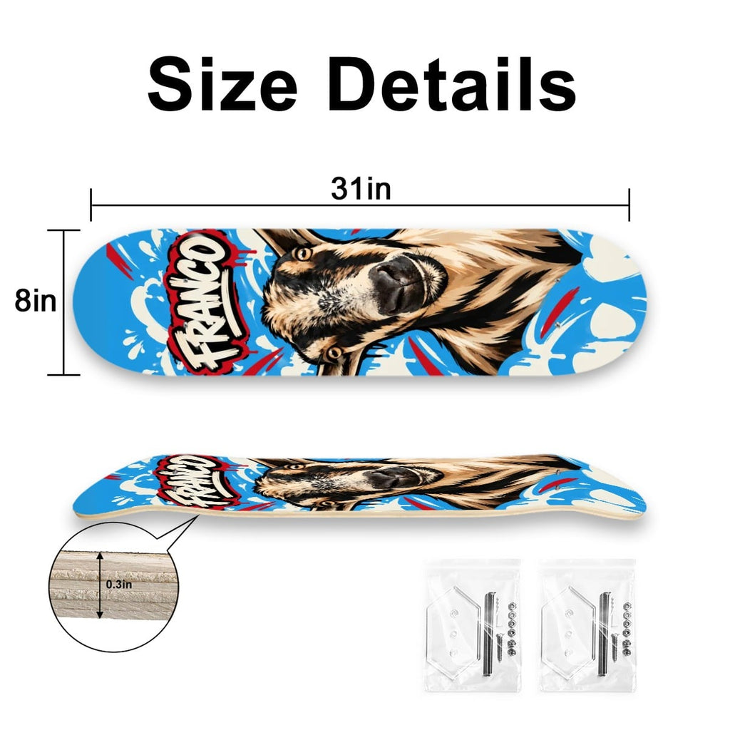 Goat Skateboard Deck Art
