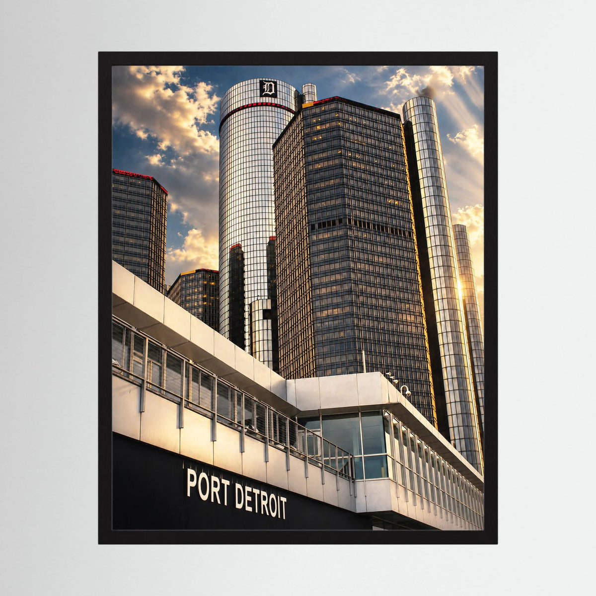 Detroit Rising – Port Detroit Cityscape Photography Print