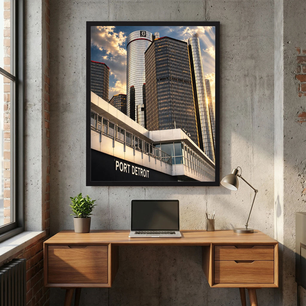 Detroit Rising – Port Detroit Cityscape Photography Print